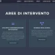 Nella immagine una parte della home del sito dbfix.it dove si parla delle aree di intervento di dbfix.it.